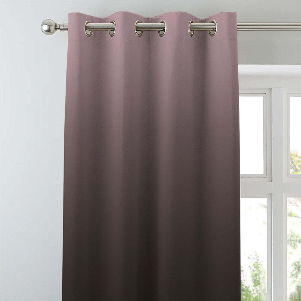 Rustic Radiance Floral & Ombre Print Combination Room Darkening Curtains Set Of 4 Door Curtain - (520BFL5)