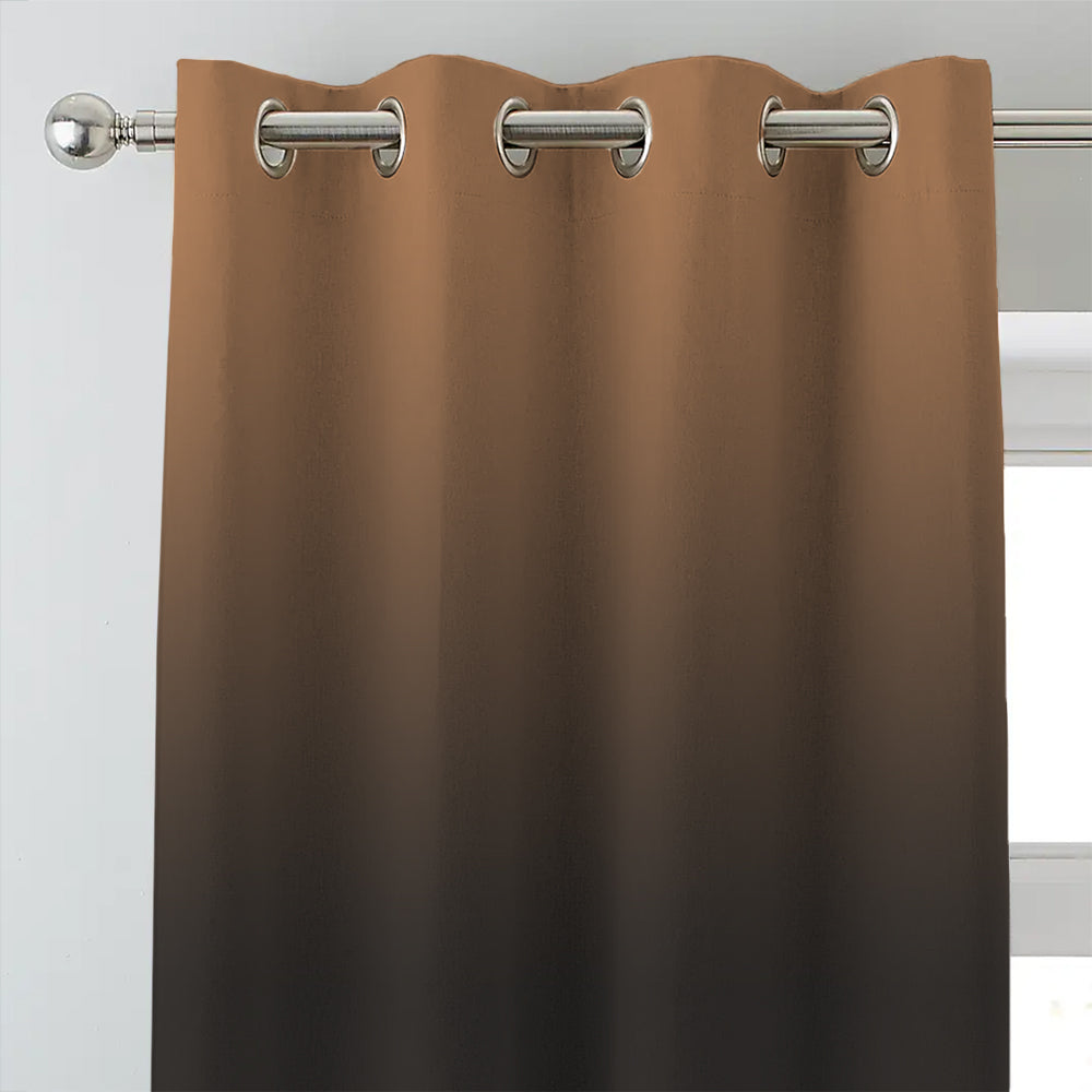 Elegant Ombre Print Room Darkening Curtain - Set of 2 - DSFRDM5