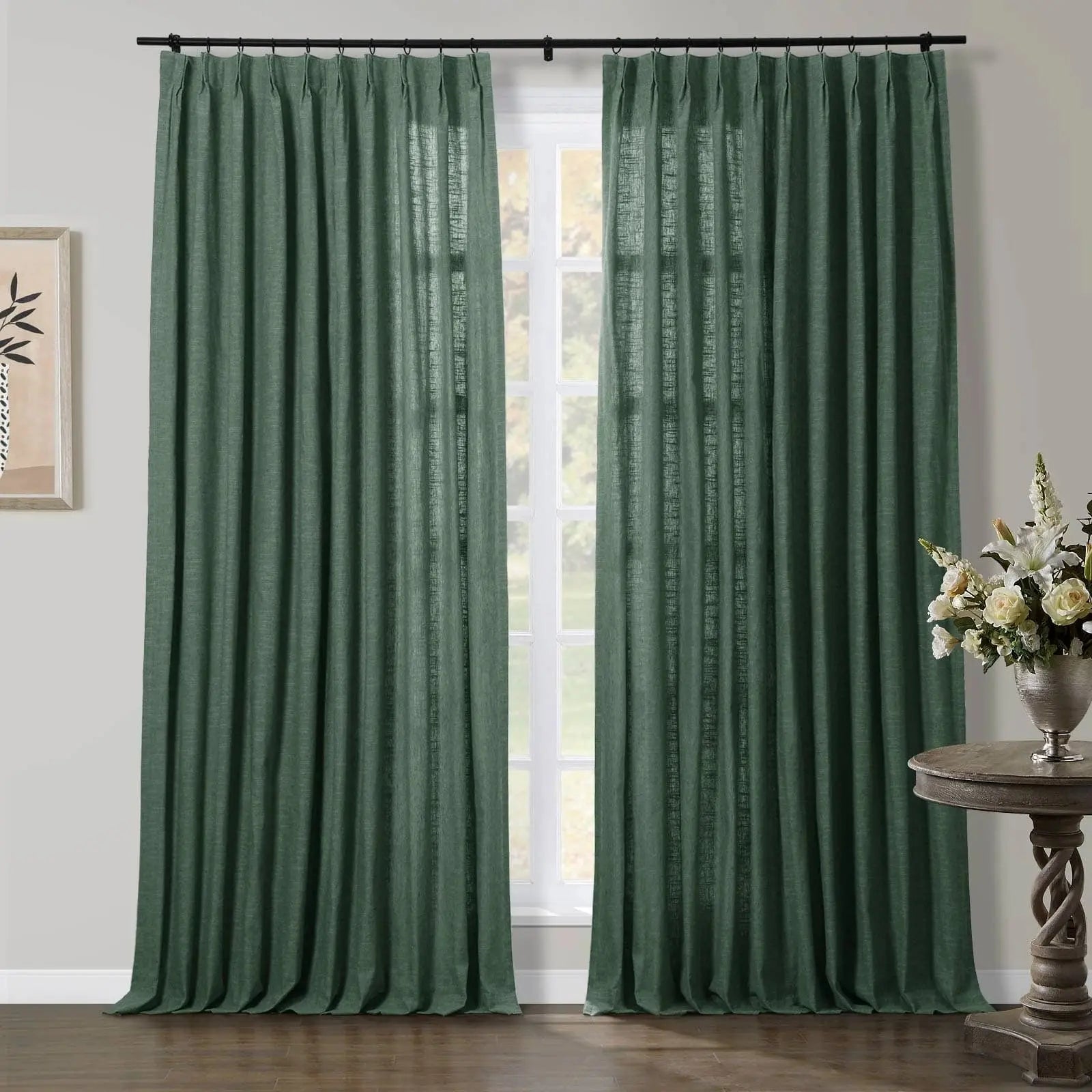 Jawara Luxury Linen Cotton Curtain Pleated TWOPAGES