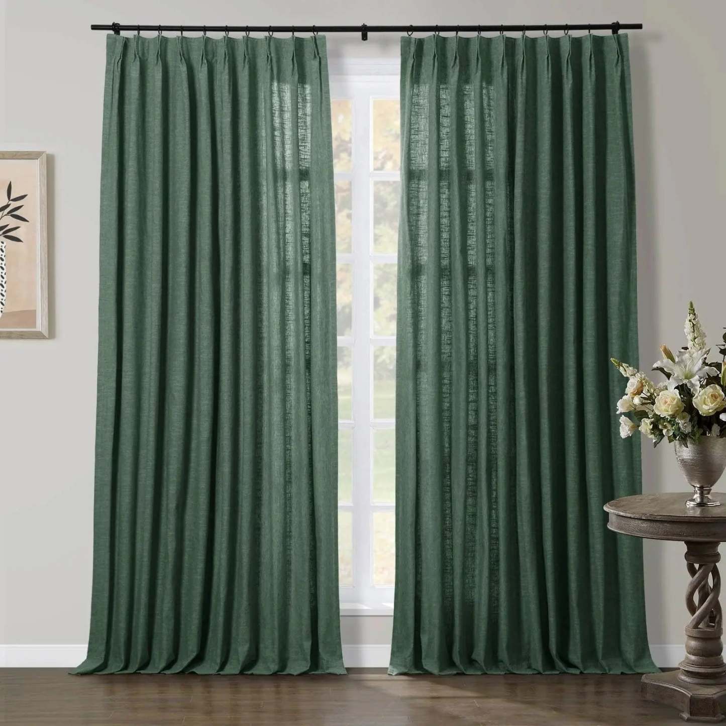 Jawara Luxury Linen Cotton Curtain Pleated TWOPAGES