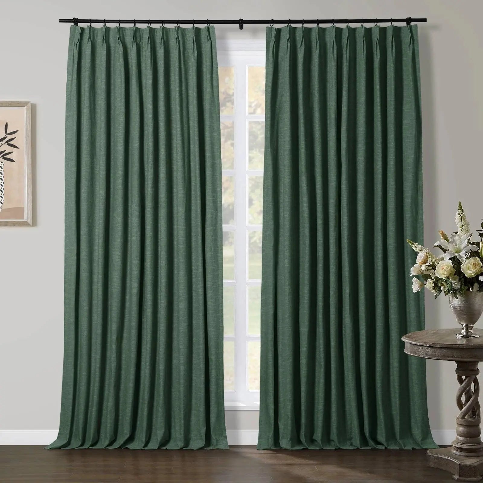 Jawara Luxury Linen Cotton Curtain Pleated TWOPAGES