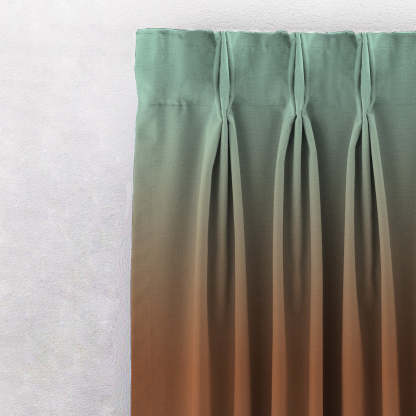 Elegant Ombre Print Room Darkening Curtain - Set of 2 - DSINH9