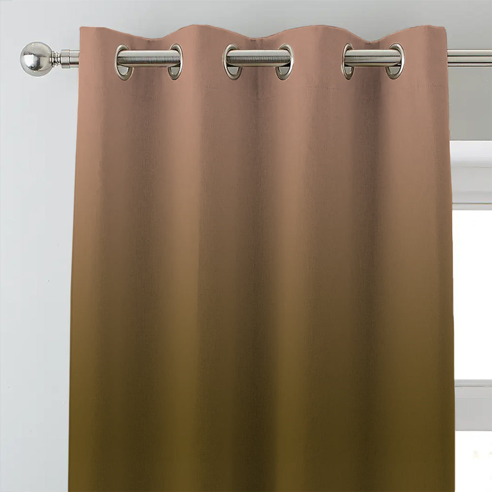Elegant Ombre Print Room Darkening Curtain - Set of 2 - DSINH4