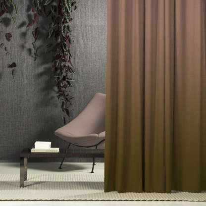 Elegant Ombre Print Room Darkening Curtain - Set of 2 - DSINH4
