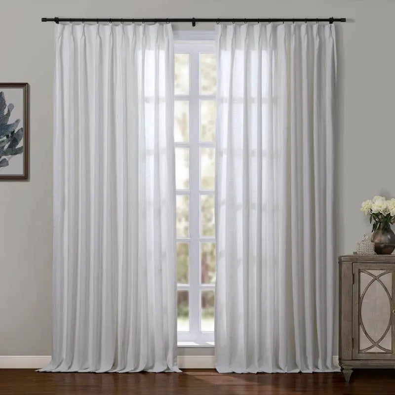 Jawara Luxury Linen Cotton Curtain Pleated TWOPAGES