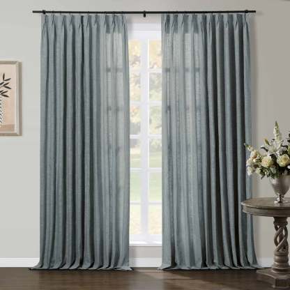 Jawara Luxury Linen Cotton Curtain Pleated -TWOPAGES