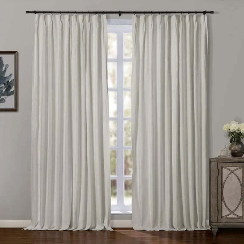Jawara Luxury Linen Cotton Curtain Pleated TWOPAGES