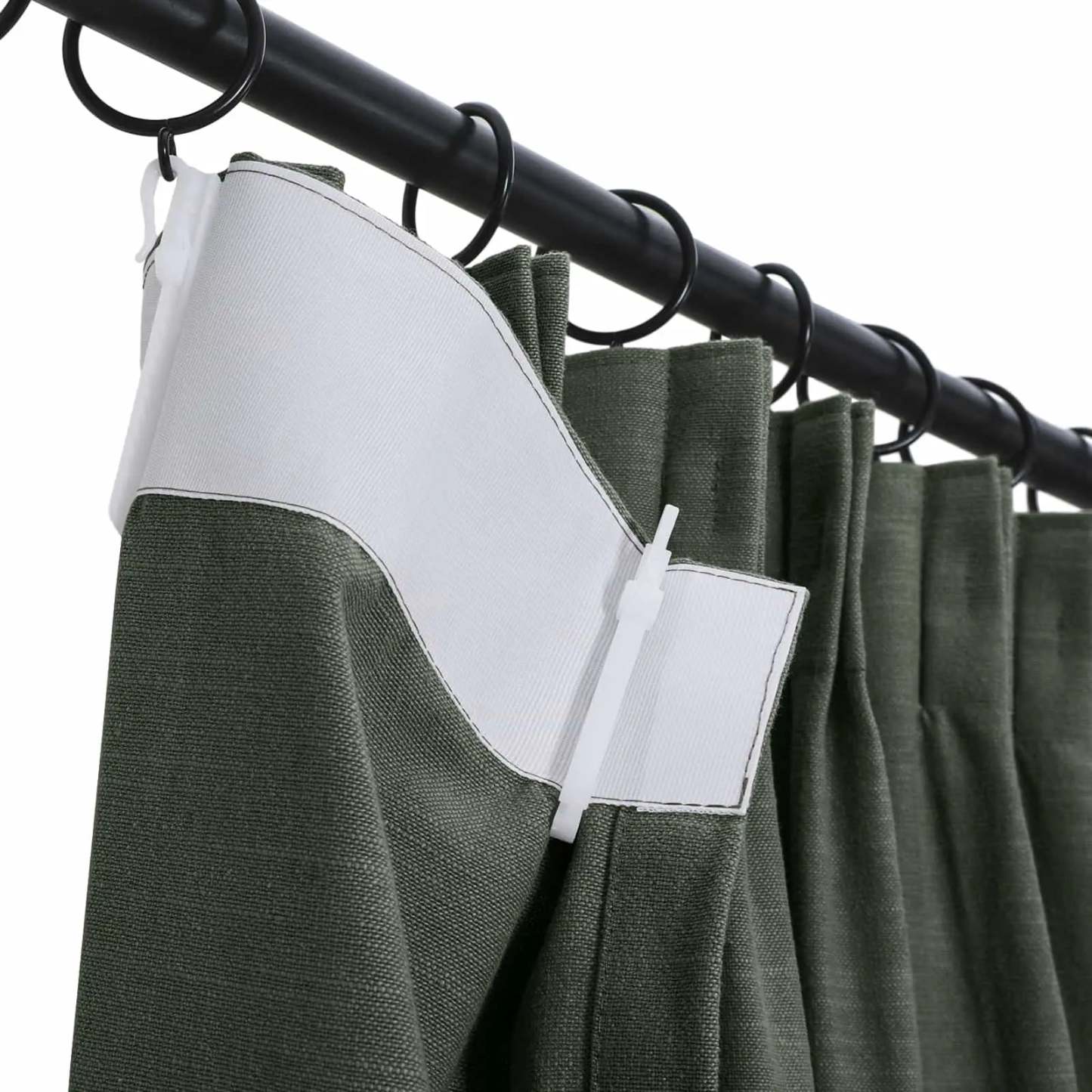 Jawara Luxury Linen Cotton Curtain Pleated -TWOPAGES