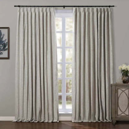 Jawara Luxury Linen Cotton Curtain Pleated TWOPAGES