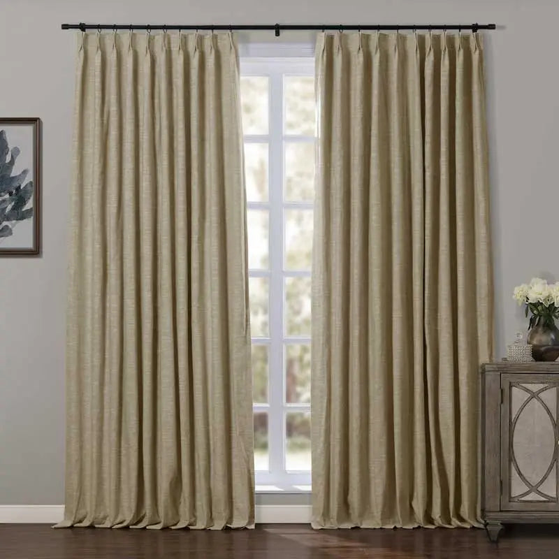 Jawara Luxury Linen Cotton Curtain Pleated TWOPAGES