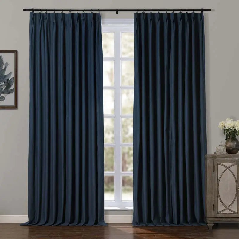 Jawara Luxury Linen Cotton Curtain Pleated TWOPAGES