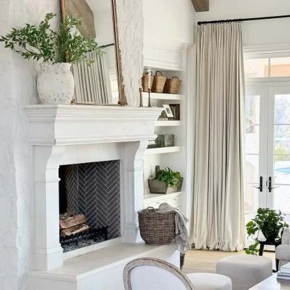 Jawara Luxury Linen Cotton Curtain Pleated TWOPAGES