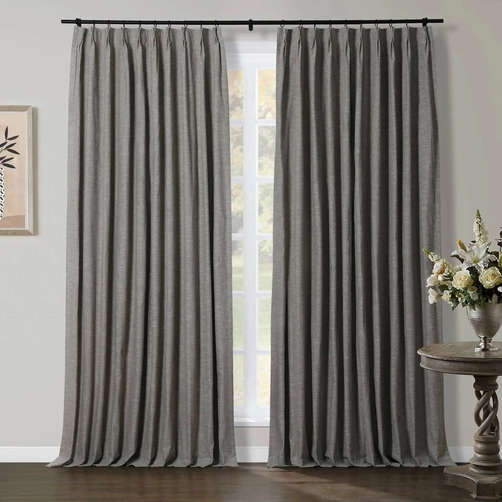 Jawara Luxury Linen Cotton Curtain Pleated TWOPAGES