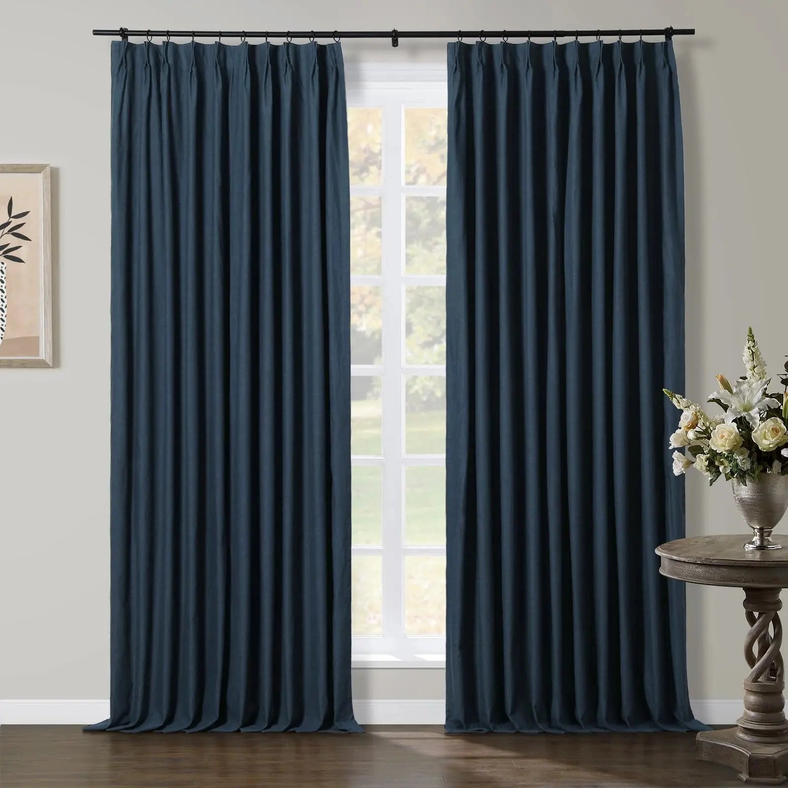 Jawara Luxury Linen Cotton Curtain Pleated TWOPAGES