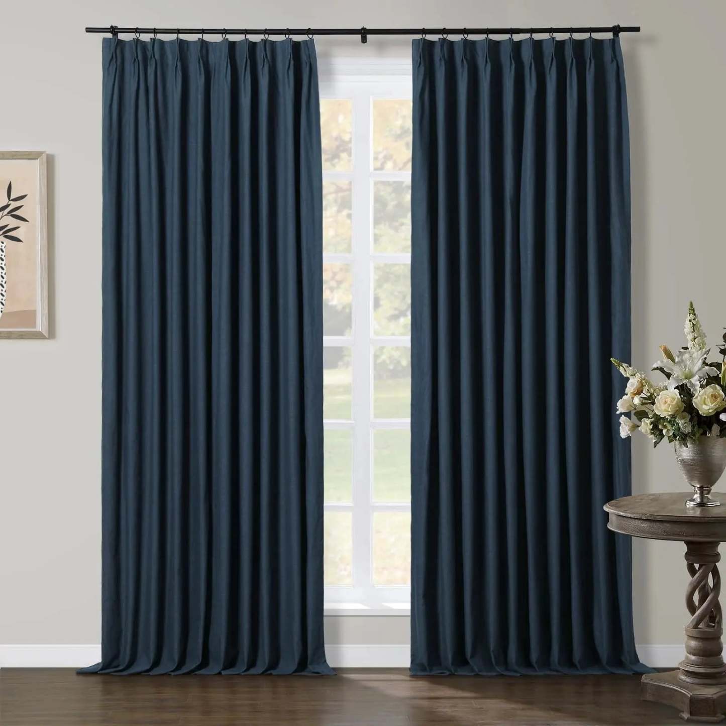 Jawara Luxury Linen Cotton Curtain Pleated TWOPAGES