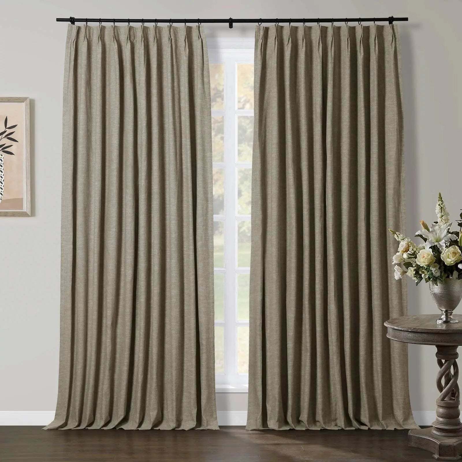 Jawara Luxury Linen Cotton Curtain Pleated TWOPAGES