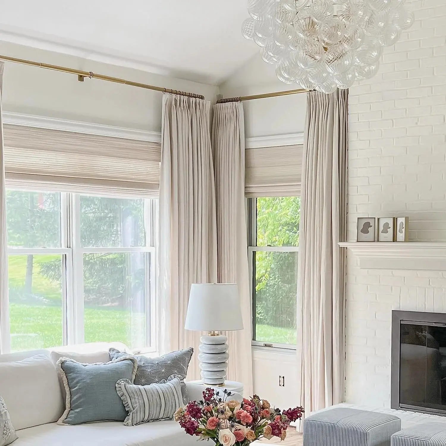 Jawara Luxury Linen Cotton Curtain Pleated TWOPAGES