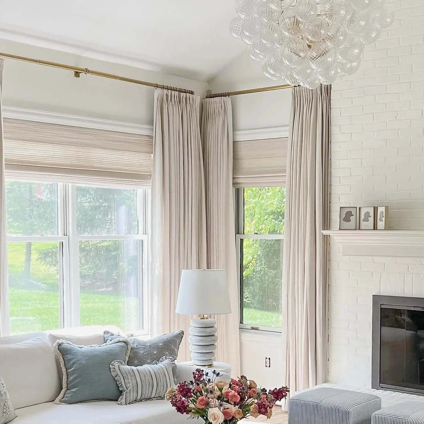 Jawara Luxury Linen Cotton Curtain Pleated TWOPAGES