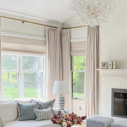 Jawara Luxury Linen Cotton Curtain Pleated TWOPAGES