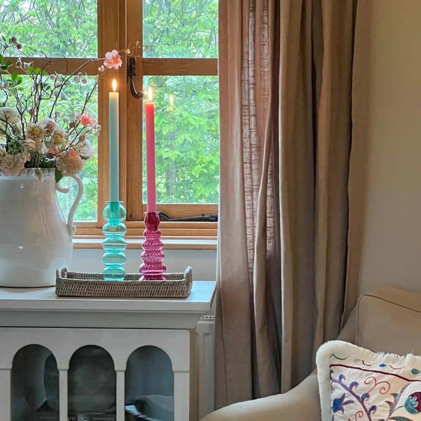 Jawara Luxury Linen Cotton Curtain Pleated TWOPAGES