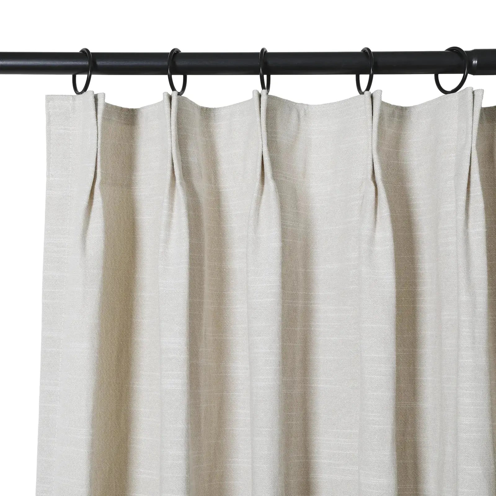 Jawara Luxury Linen Cotton Curtain Pleated TWOPAGES