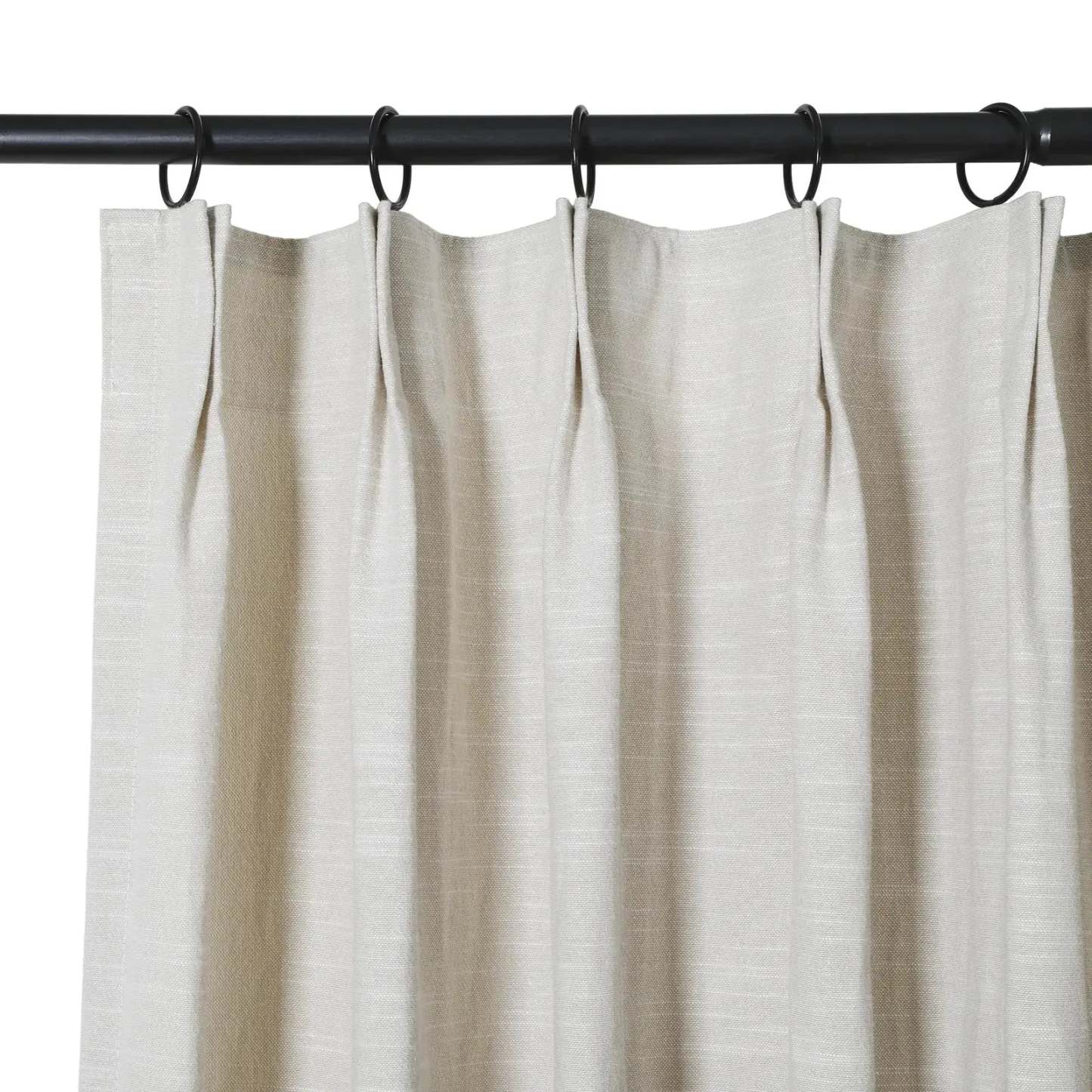 Jawara Luxury Linen Cotton Curtain Pleated TWOPAGES