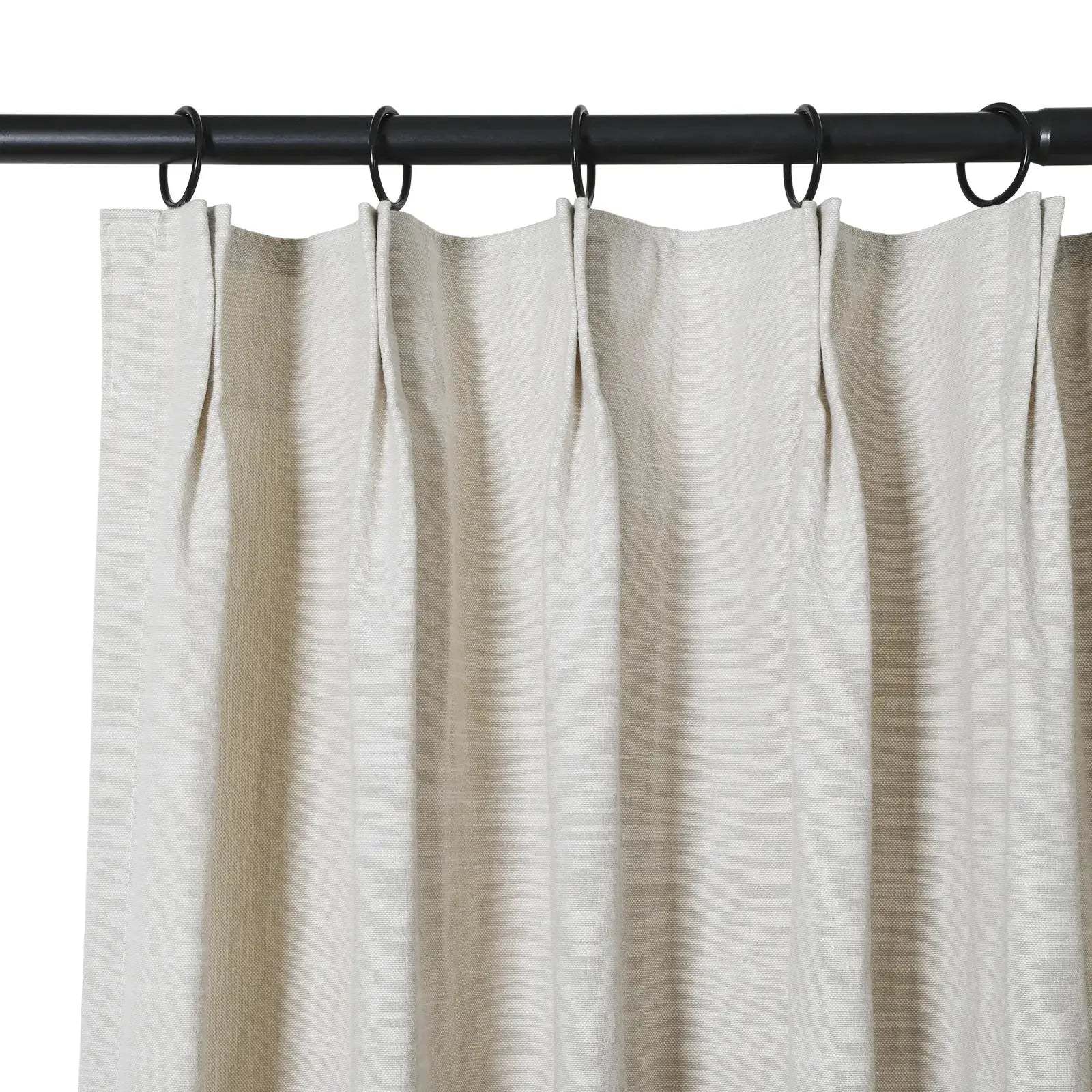 Jawara Luxury Linen Cotton Curtain Pleated TWOPAGES