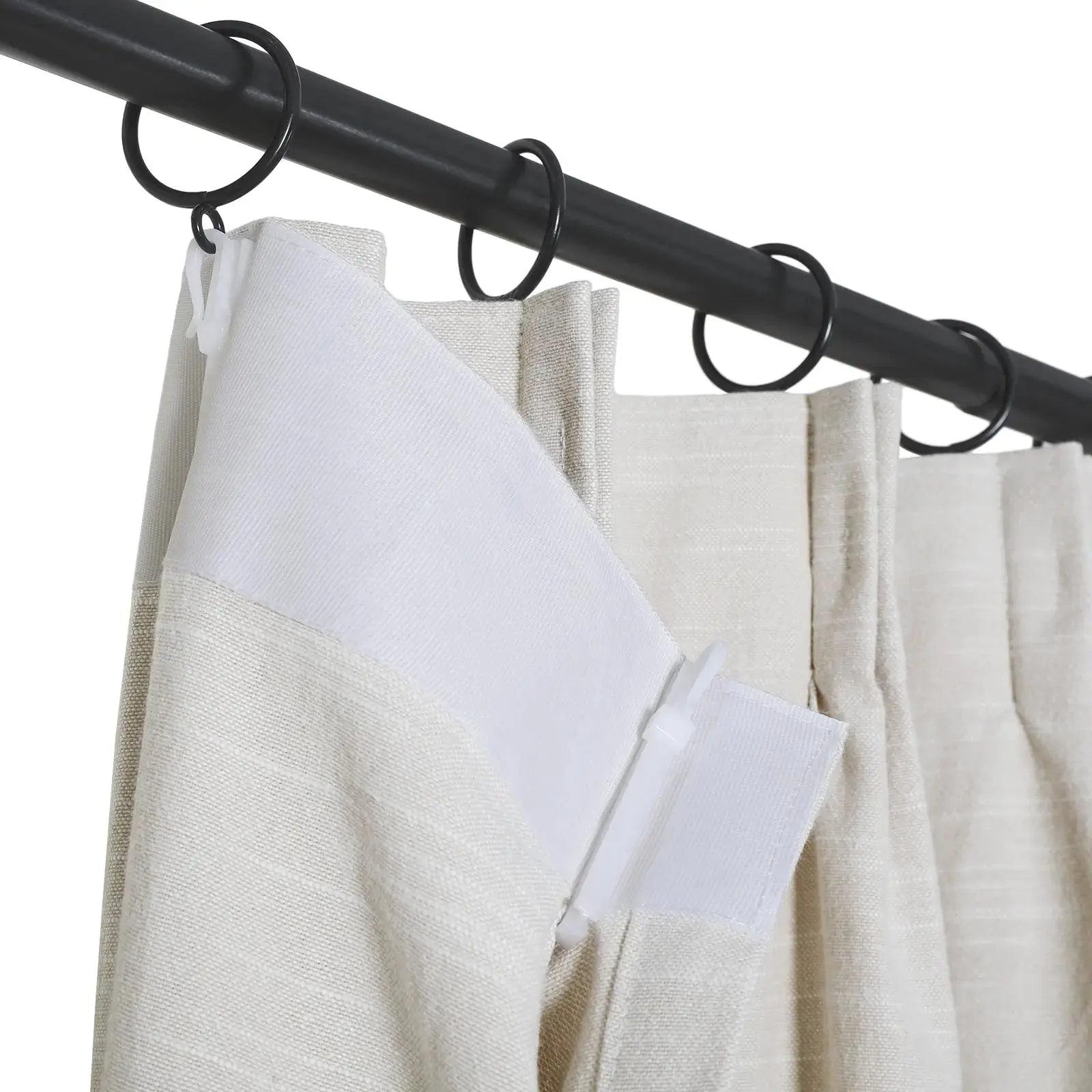Jawara Luxury Linen Cotton Curtain Pleated TWOPAGES
