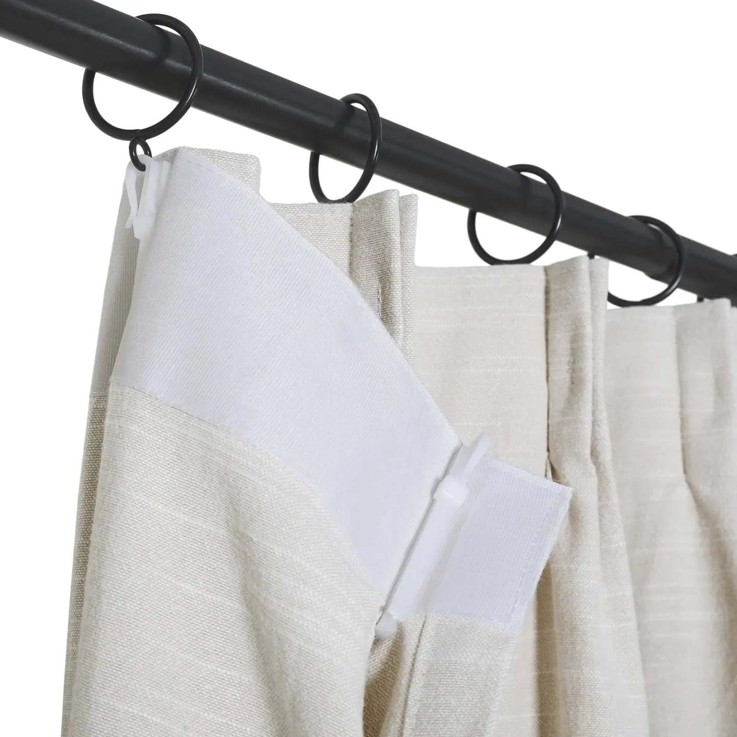 Jawara Luxury Linen Cotton Curtain Pleated TWOPAGES