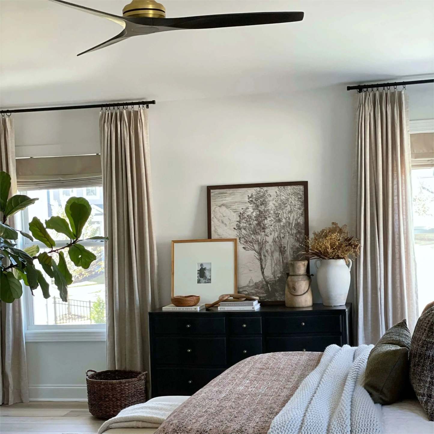 Jawara Luxury Linen Cotton Curtain Pleated TWOPAGES
