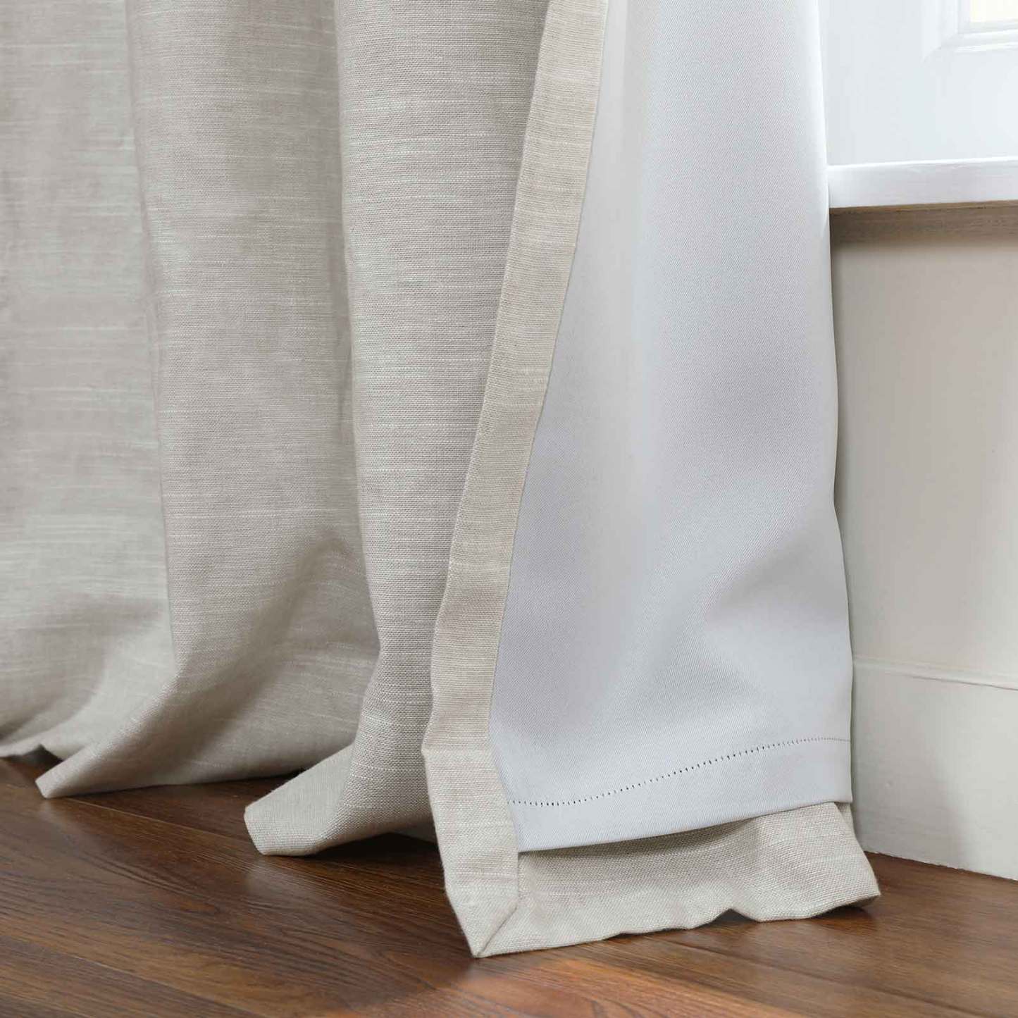 Jawara Luxury Linen Cotton Curtain Pleated TWOPAGES