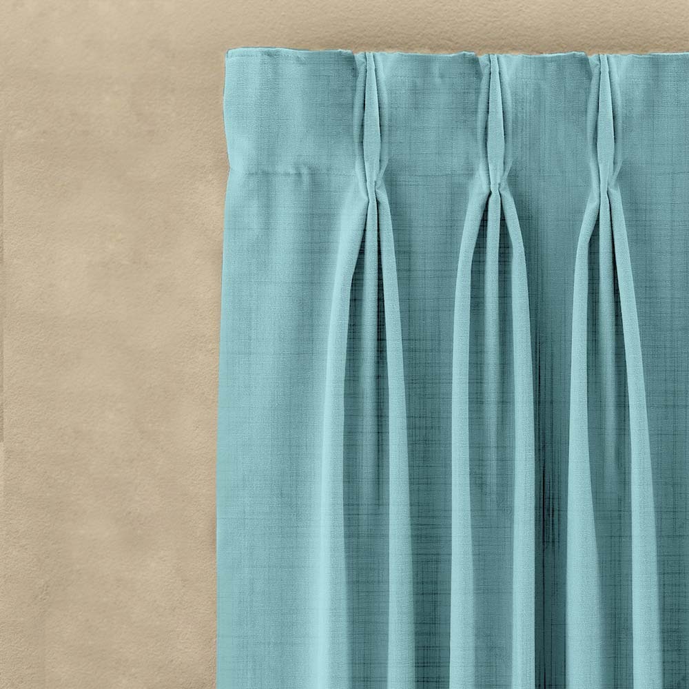 Modern Circulars Combination Dark Coral Linen Sheer Curtain Set of 4 -(561BMeta05)