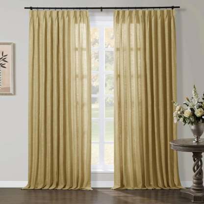 Jawara Luxury Linen Cotton Curtain Pleated TWOPAGES