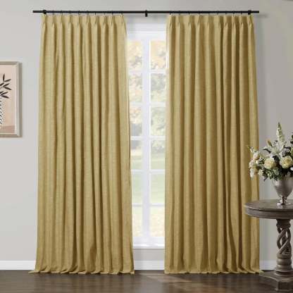 Jawara Luxury Linen Cotton Curtain Pleated TWOPAGES