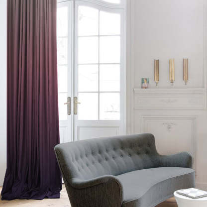 Elegant Ombre Print Room Darkening Curtain - Set of 2 - DSOFC15