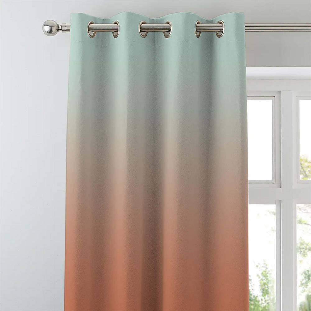 Elegant Ombre Print Room Darkening Curtain Set of 2. OMBRE21