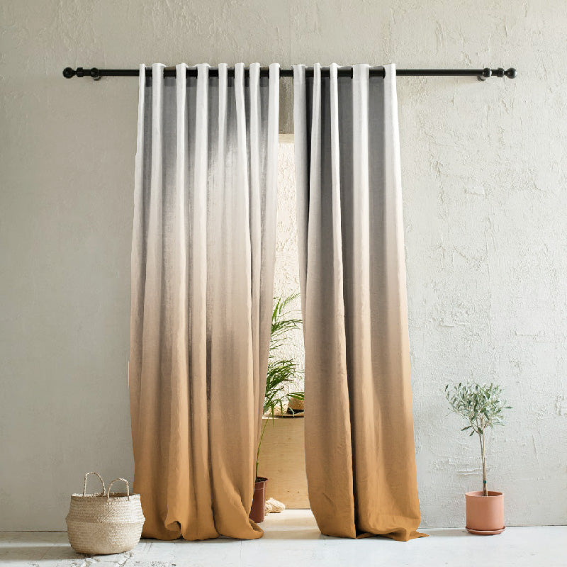 Elegant Ombre Print Room Darkening Curtain Set of 2. OMBRE22