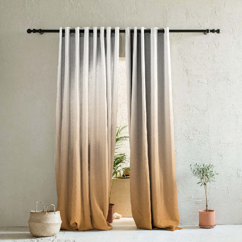 Elegant Ombre Print Room Darkening Curtain Set of 2. OMBRE22