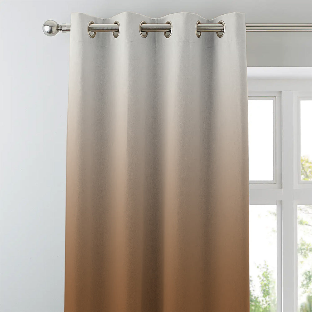 Elegant Ombre Print Room Darkening Curtain Set of 2. OMBRE22