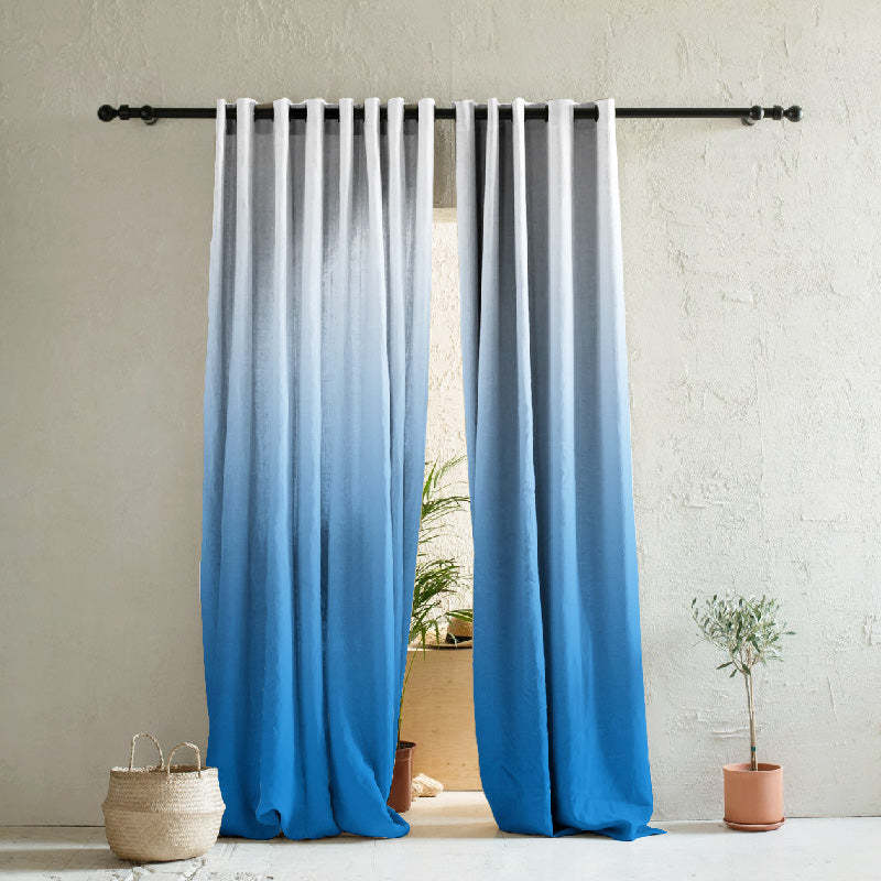 Elegant Ombre Print Room Darkening Curtain Set of 2. OMBRE23