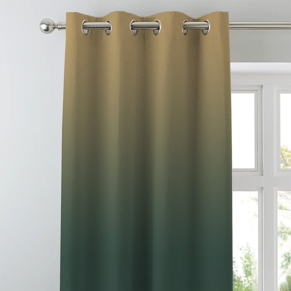 Elegant Ombre Print Room Darkening Curtain Set of 2. OMBRE24