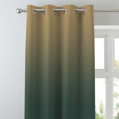 Elegant Ombre Print Room Darkening Curtain Set of 2. OMBRE24