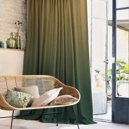 Elegant Ombre Print Room Darkening Curtain Set of 2. OMBRE24
