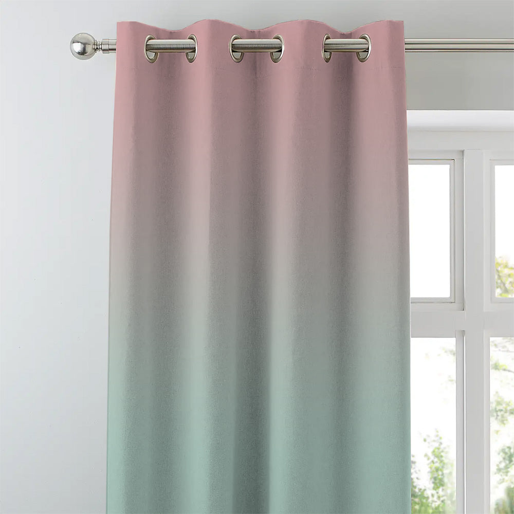Elegant Ombre Print Room Darkening Curtain Set of 2. OMBRE25