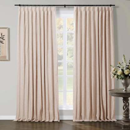 Jawara Luxury Linen Cotton Curtain Pleated TWOPAGES