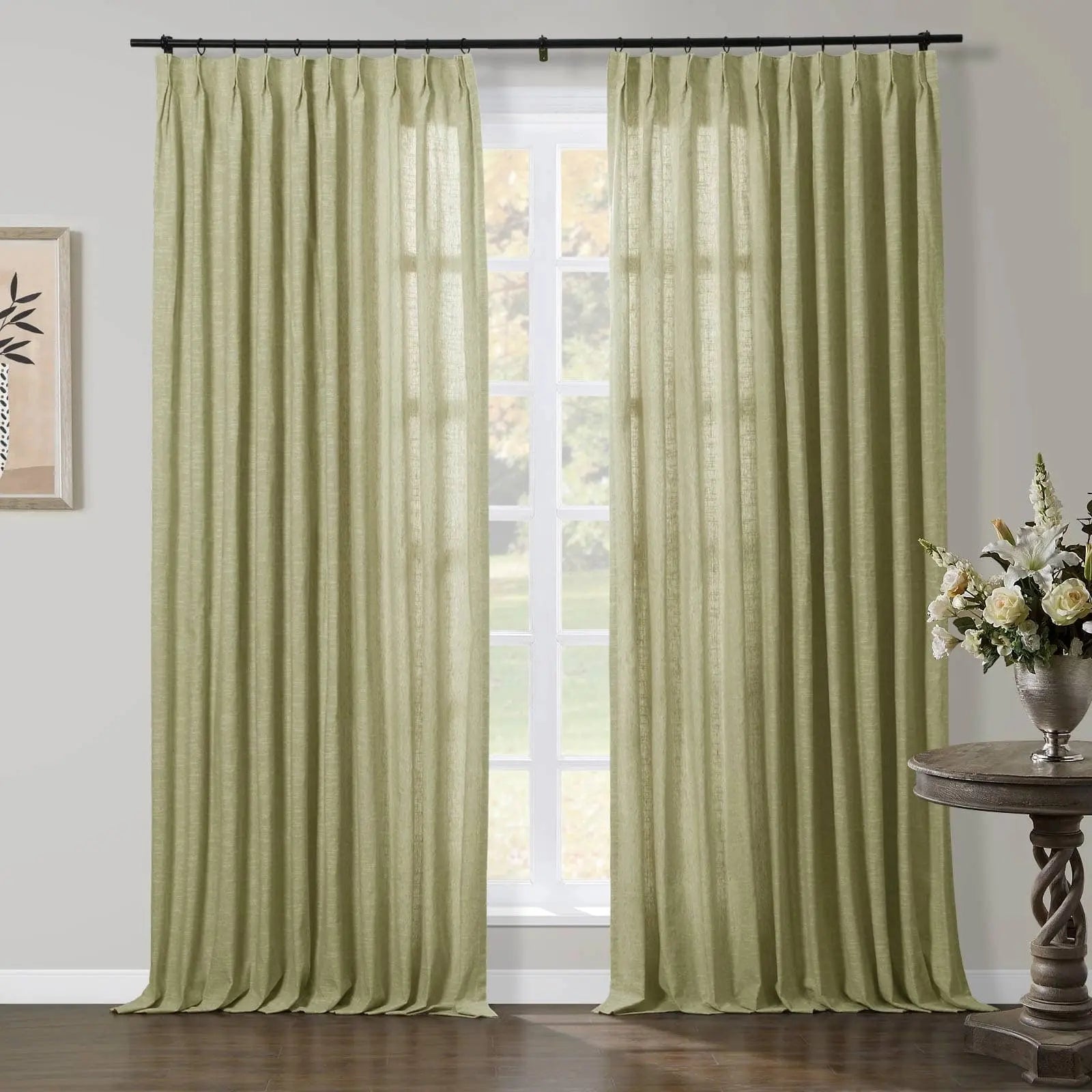 Jawara Luxury Linen Cotton Curtain Pleated TWOPAGES