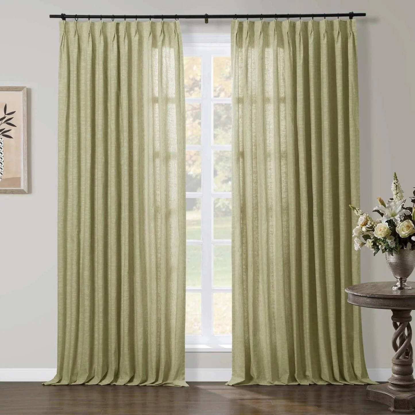 Jawara Luxury Linen Cotton Curtain Pleated TWOPAGES
