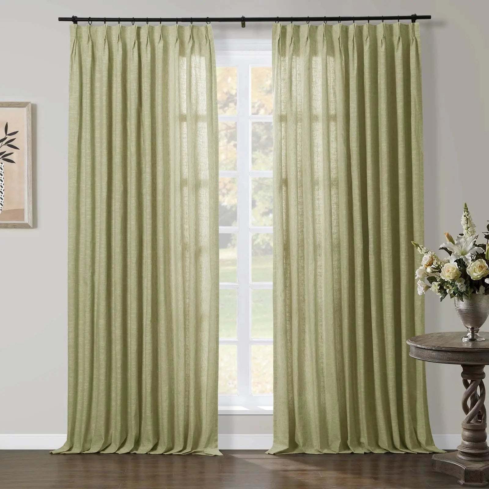 Jawara Luxury Linen Cotton Curtain Pleated TWOPAGES