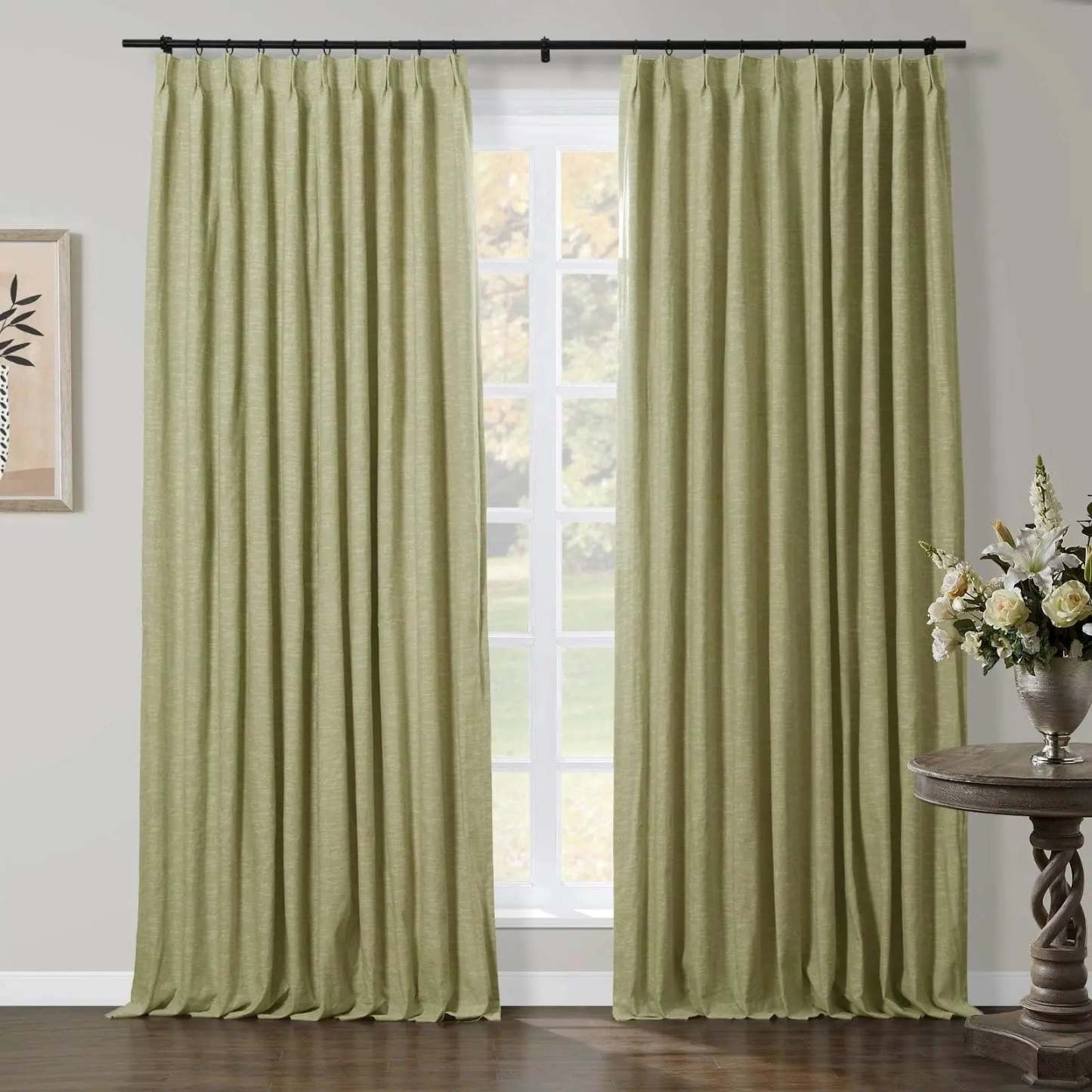 Jawara Luxury Linen Cotton Curtain Pleated TWOPAGES