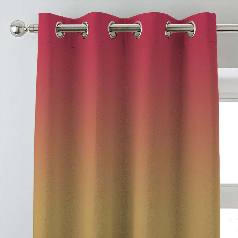 Elegant Ombre Print Room Darkening Curtain - Set of 2 - DSUTSV1